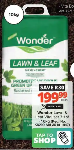 Checkers Hyper Wonder Lawn & Leaf Vitaliser 7:1:3 offer