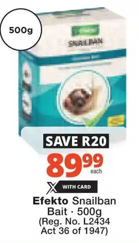 Checkers Hyper Efekto Snailban Bait offer