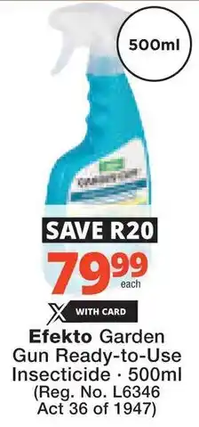 Checkers Hyper Efekto Garden Gun Ready-to-Use Insecticide offer