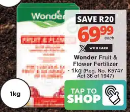 Checkers Hyper Wonder Fruit & Flower Fertilizer offer