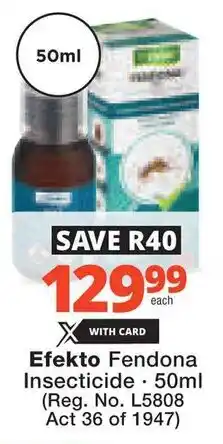 Checkers Hyper Efekto Fendona Insecticide offer