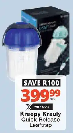 Checkers Hyper Kreepy Krauly Quick Release Leaftrap offer