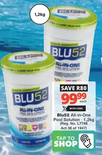 Checkers Hyper Blu52 All-in-One Pool Solution offer