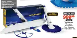 Checkers Hyper PoolBrite Voyager Automatic Pool Cleaner Combination Set offer