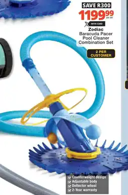 Checkers Hyper Zodiac Baracuda Pacer Pool Cleaner Combination Set offer