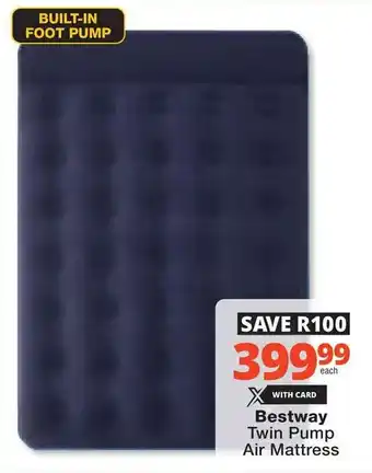 Checkers Hyper Bestway Twin Pump Air Mattress offer