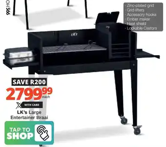 Checkers Hyper LK's Large Entertainer Braai offer