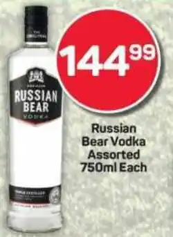 Pick n Pay Russian Bear Vodka Assorted offer