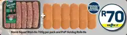Pick n Pay Bomb Squad Wors and PnP Hotdog Rolls offer