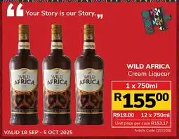 Jumbo WILD AFRICA Cream Liqueur offer