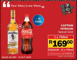 Jumbo Captain Morgan Spiced Gold offer