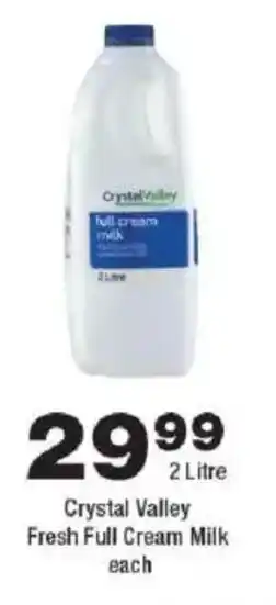 OK Foods Crystal Valley Fresh Full Cream Milk offer
