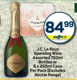 Pick n Pay J.C. Le Roux Sparkling Wine Assorted 750ml Bottles or 6 x 250ml Cans offer