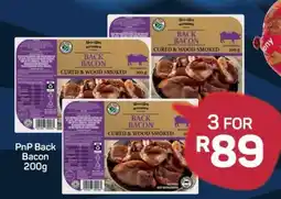 Pick n Pay PnP Back Bacon 200g offer