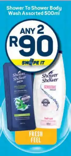 Pick n Pay Shower To Shower Body Wash Assorted 500ml offer