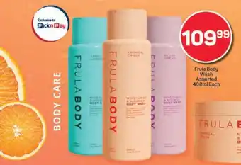 Pick n Pay Frula Body Wash Assorted 400ml Each offer