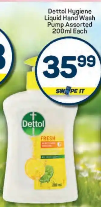 Pick n Pay Dettol Hygiene Liquid Hand Wash Pump Assorted 200ml Each offer
