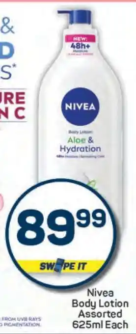 Pick n Pay Nivea Body Lotion Assorted-625ml Each offer