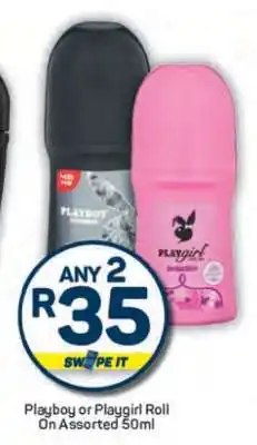 Pick n Pay Playboy or Playgirl Roll-on Assorted 50ml offer