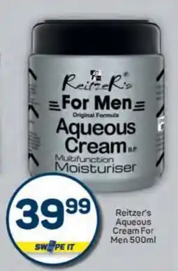Pick n Pay Reitzer’s Aqueous Cream For Men 500ml offer
