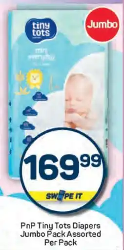 Pick n Pay PnP Tiny Tots Diapers Jumbo Pack Assorted Per Pack offer
