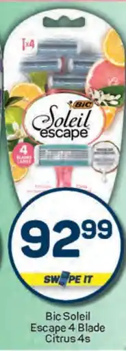Pick n Pay Bic Soleil Escape 4 Blade Citrus 4s offer