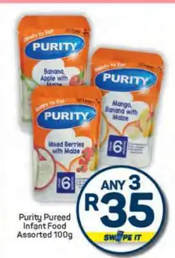 Pick n Pay Purity Pureed Infant Food Assorted 100g offer