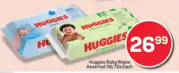 Pick n Pay Huggies Baby Wipes Assorted 56/72s Each offer
