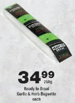 OK Foods Ready to Braai Garlic & Herb Baguette offer