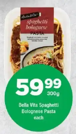 OK Foods Bella Vita Spaghetti Bolognese Pasta offer