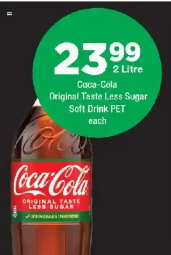OK Foods Coca-Cola Original Taste Less Sugar Soft Drink offer