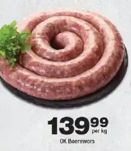 OK Foods OK Boerewors offer