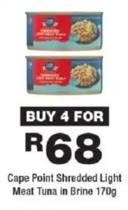 OK Foods Cape Point Shredded Light Meat Tuna in Brine offer