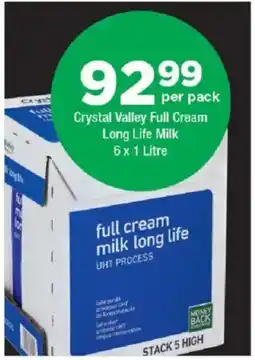 OK Foods Crystal Valley Full Cream Long Life Milk offer