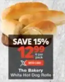 Checkers The Bakery White Hot Dog Rolls offer