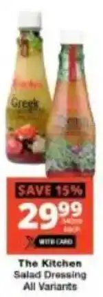 Checkers The Kitchen Salad Dressing All Variants offer