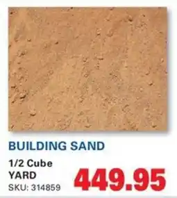 Cashbuild Building sand offer