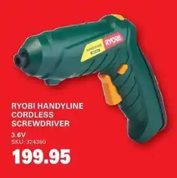 Cashbuild Ryobi handyline cordless screwdriver offer