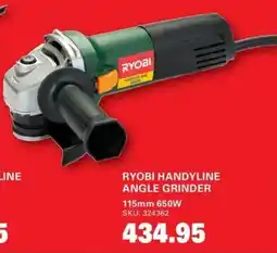 Cashbuild Ryobi handyline angle grinder offer