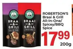 Elite Cash & Carry ROBERTSON'S Braai & Grill All-In-One/ Spicey/ BBQ Spice offer