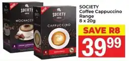 Elite Cash & Carry SOCIETY Coffee Cappuccino Range offer
