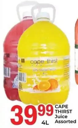 Elite Cash & Carry CAPE THIRST Juice Assorted offer