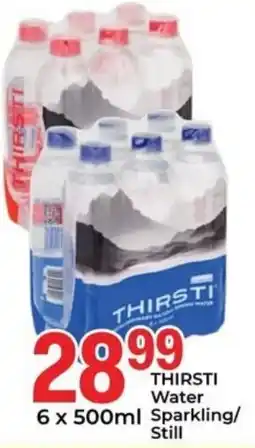 Elite Cash & Carry THIRSTI Water Sparkling/ Still offer