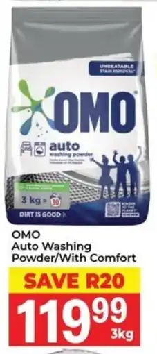 Elite Cash & Carry OMO Auto Washing Powder/ With Comfort offer