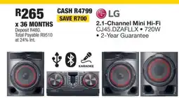 OK Furniture LG 2.1-Channel Mini Hi-Fi CJ45.DZAFFLLX offer
