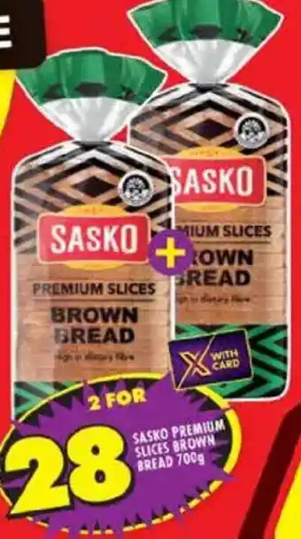 Shoprite Sasko premium slices brown bread offer