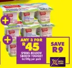Shoprite Spring meadow smooth yoghurt offer