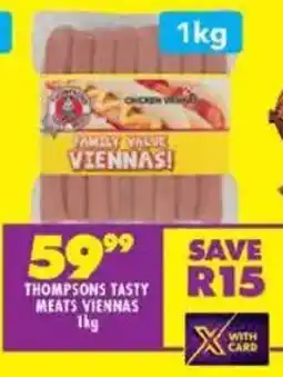 Shoprite Thompsons tasty meats viennas offer