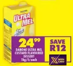 Shoprite Danone ultra mel custard flavoured dessert offer