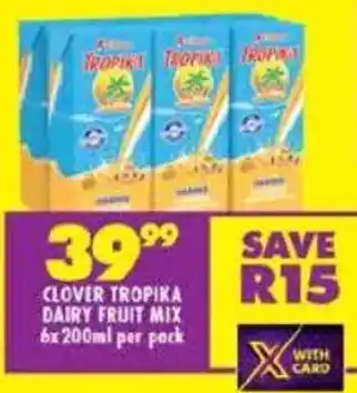 Shoprite Clover tropika dairy fruit mix offer
